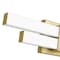 Z-Lite Zane Vanity, 2-Light, 18 In.W x 2.5 In.L x 5 In.H, Modern Gold/Frosted 1008-18W-MGLD-LED - alternate 4